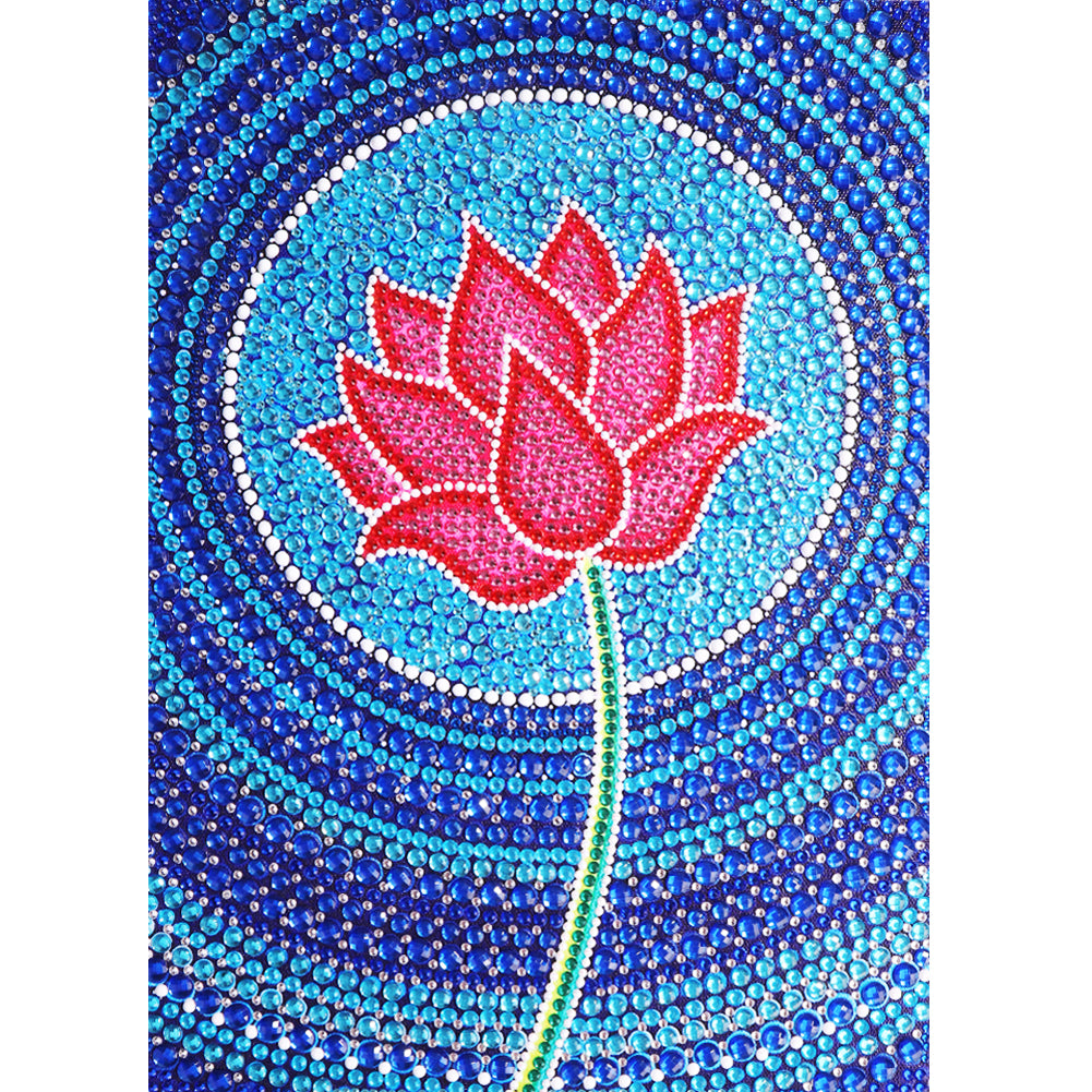 Lotus - Special Shaped Drill Diamond Painting 30*40CM