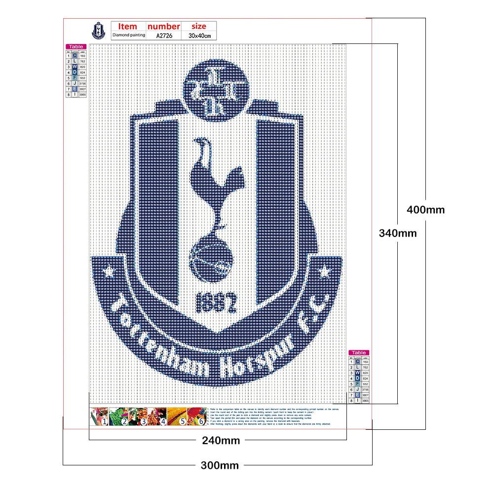 Football Club - Full Round Drill Diamond Painting 30*40CM