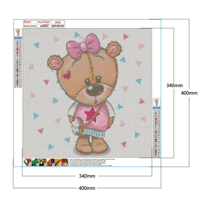 Cartoon Bear - Full Square Drill Diamond Painting 40*40CM