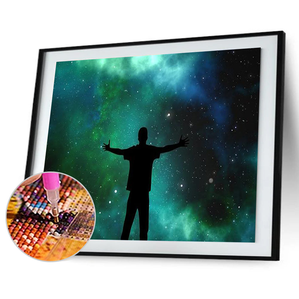 Under Stars - Full Round Drill Diamond Painting 40*30CM