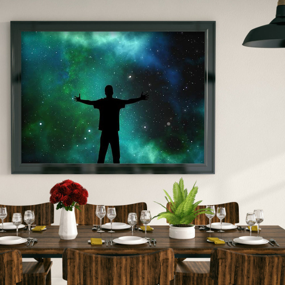 Under Stars - Full Round Drill Diamond Painting 40*30CM