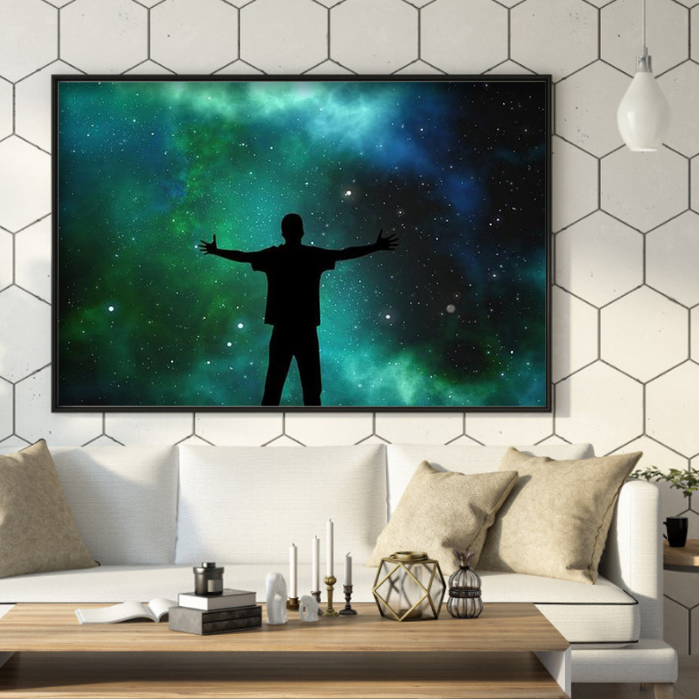 Under Stars - Full Round Drill Diamond Painting 40*30CM