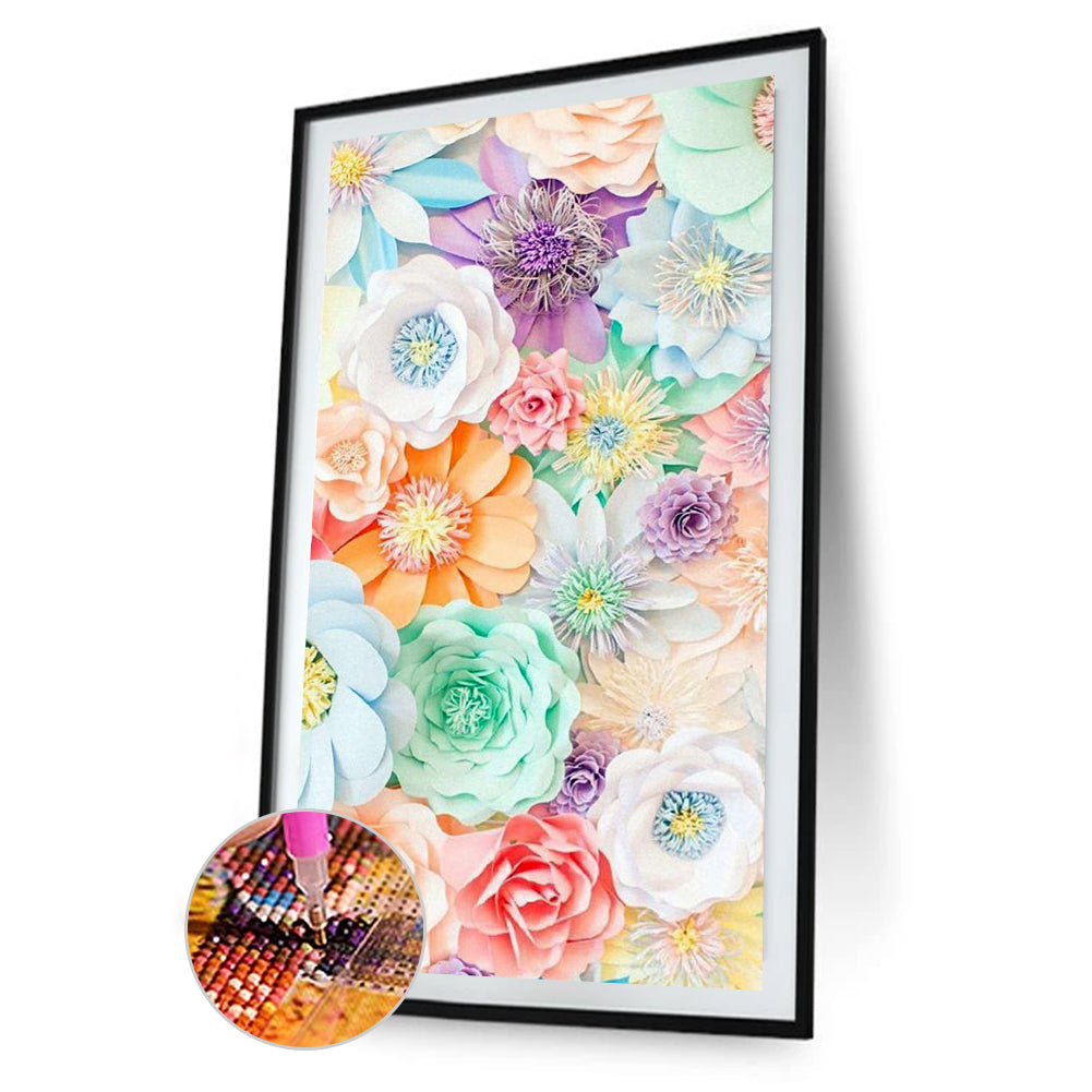 Flower - Full Round Drill Diamond Painting 40*75CM