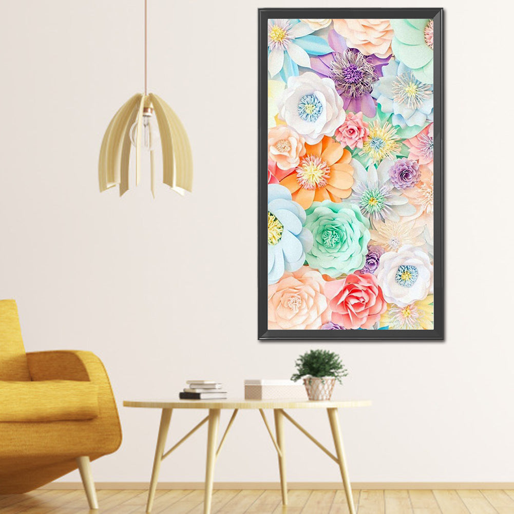 Flower - Full Round Drill Diamond Painting 40*75CM