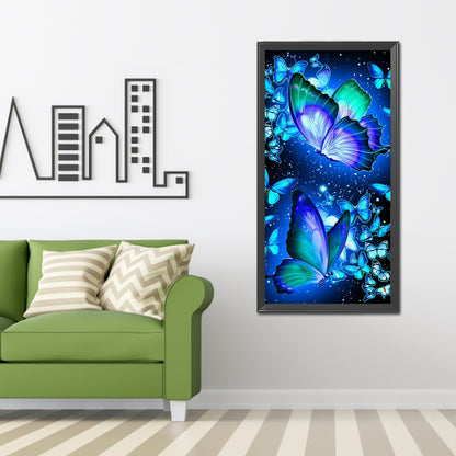 Fluorescent Butterfly - Full Round Drill Diamond Painting 40*80CM