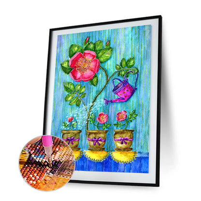 Flower - Full Square Drill Diamond Painting 40*50CM