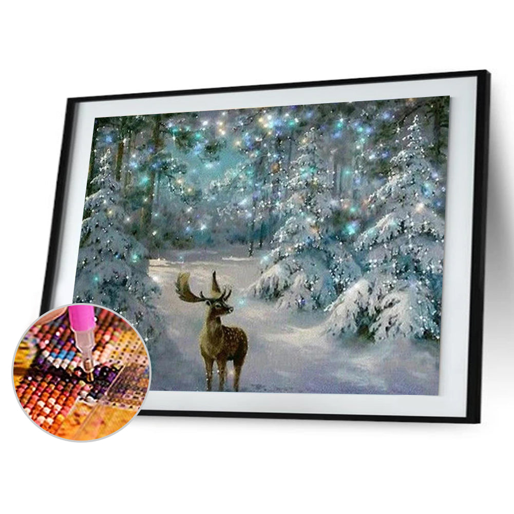 Deer - Full Square Drill Diamond Painting 40*50CM