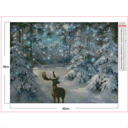 Deer - Full Square Drill Diamond Painting 40*50CM