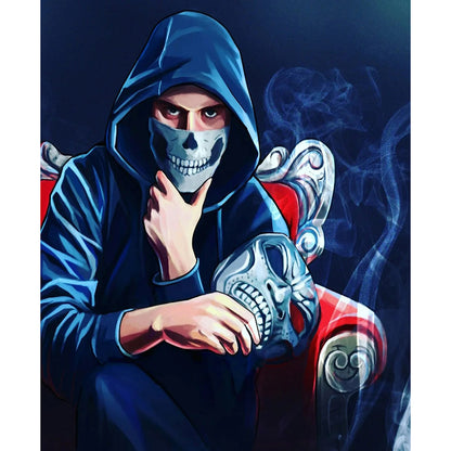 Men - Full Round Drill Diamond Painting 30*40CM