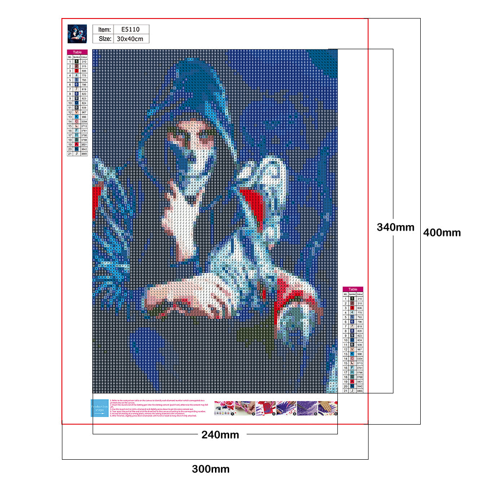 Men - Full Round Drill Diamond Painting 30*40CM