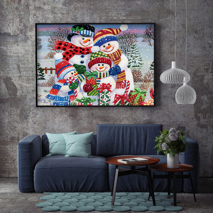 Snowman - Full Square Drill Diamond Painting 50*40CM