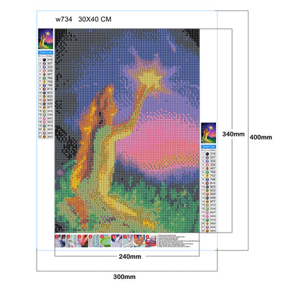 Girl - Full Round Drill Diamond Painting 30*40CM