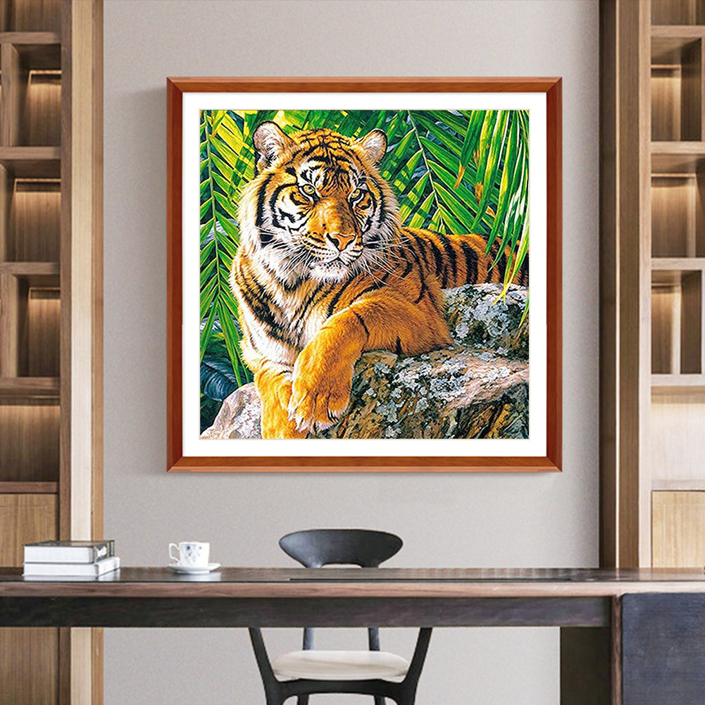 Tiger - Full Round Drill Diamond Painting 30*30CM