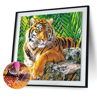 Tiger - Full Round Drill Diamond Painting 30*30CM