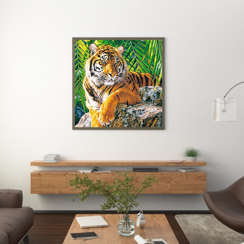 Tiger - Full Round Drill Diamond Painting 30*30CM