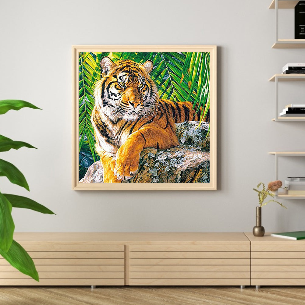 Tiger - Full Round Drill Diamond Painting 30*30CM