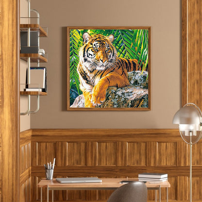 Tiger - Full Round Drill Diamond Painting 30*30CM