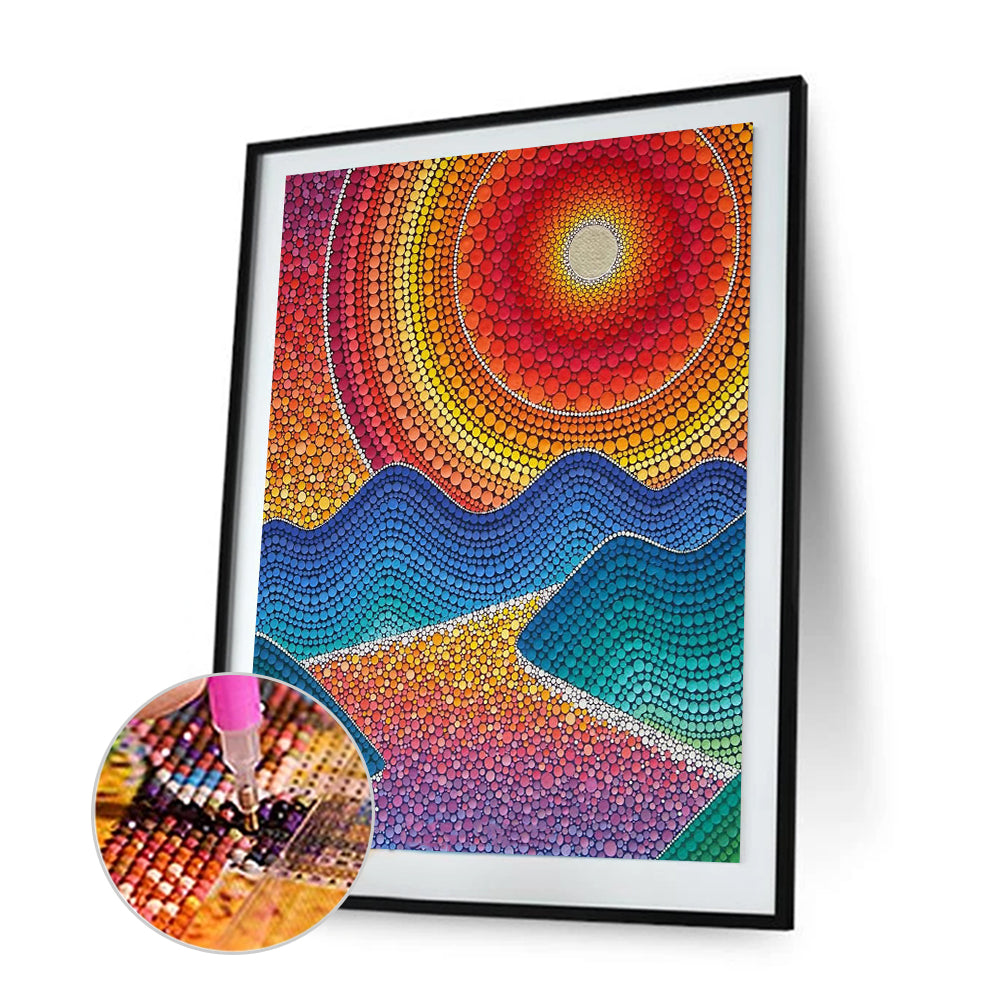 Sunset - Special Shaped Drill Diamond Painting 30*40CM