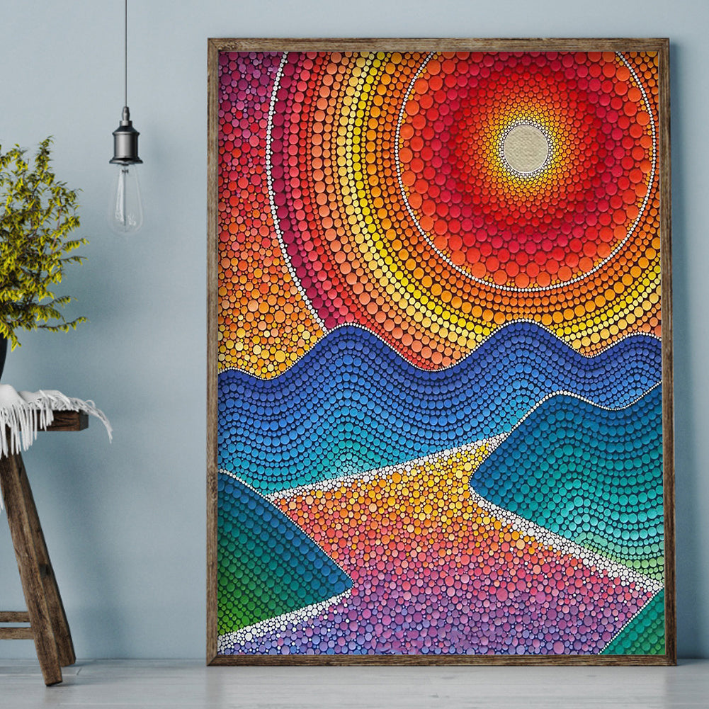 Sunset - Special Shaped Drill Diamond Painting 30*40CM