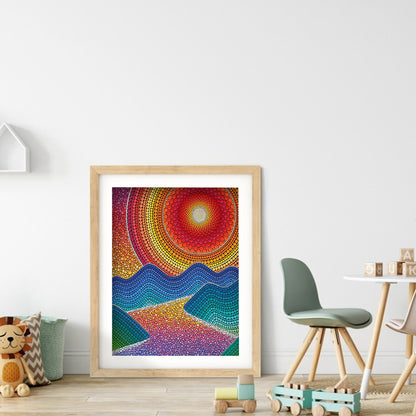 Sunset - Special Shaped Drill Diamond Painting 30*40CM