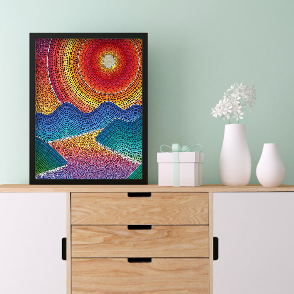 Sunset - Special Shaped Drill Diamond Painting 30*40CM