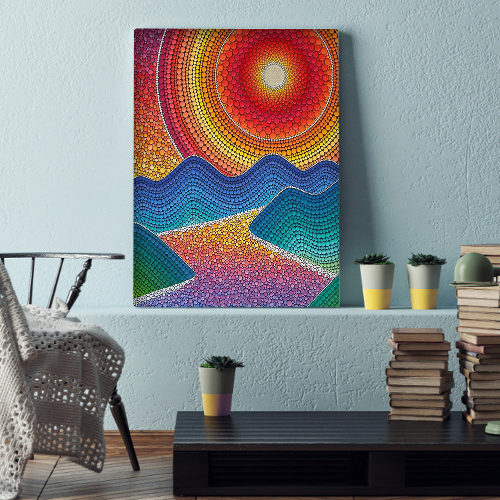 Sunset - Special Shaped Drill Diamond Painting 30*40CM