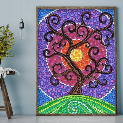 Life Tree - Special Shaped Drill Diamond Painting 30*40CM