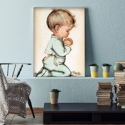 Praying Kid - Full Square Drill Diamond Painting 30*40CM