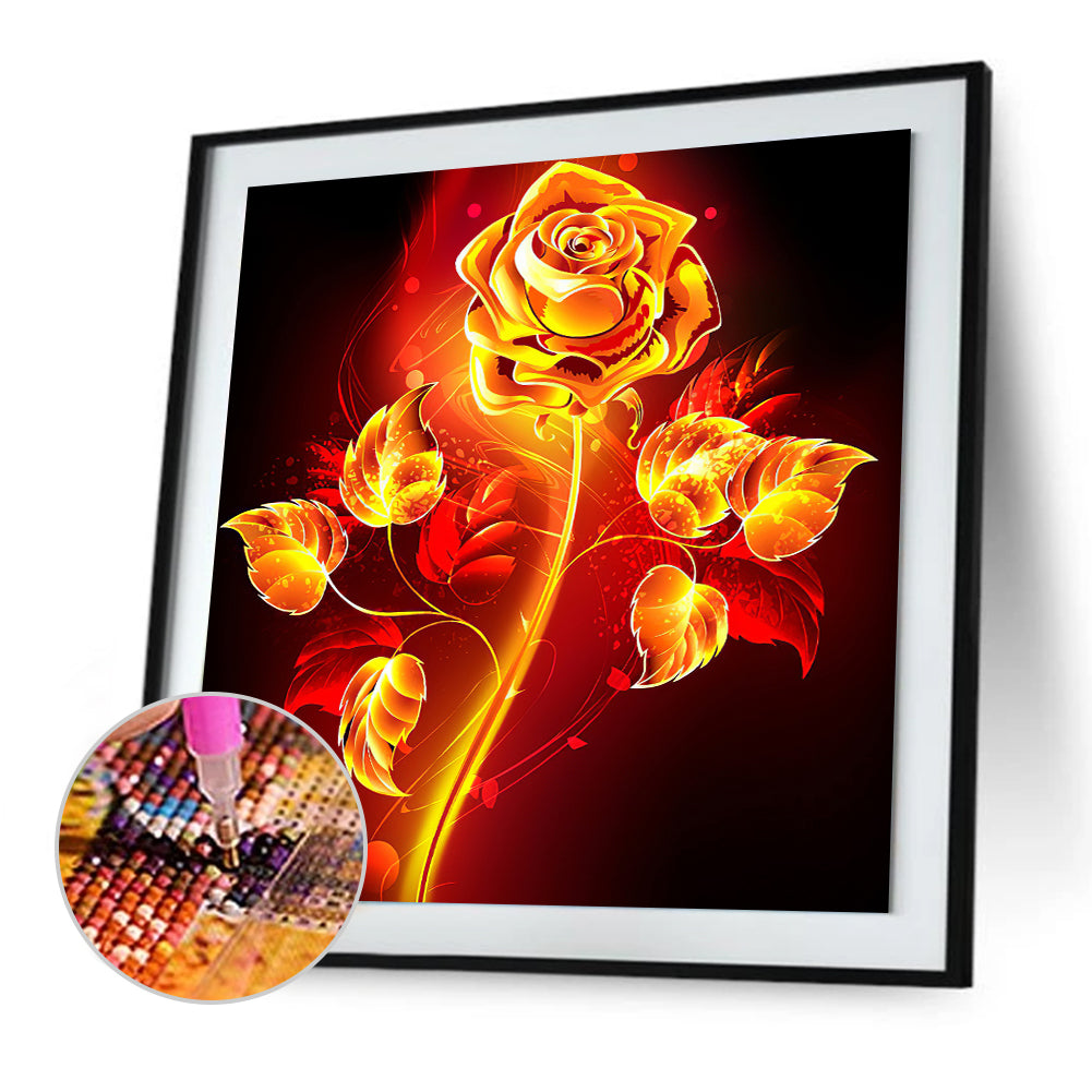 Rose - Full Round Drill Diamond Painting 30*30CM