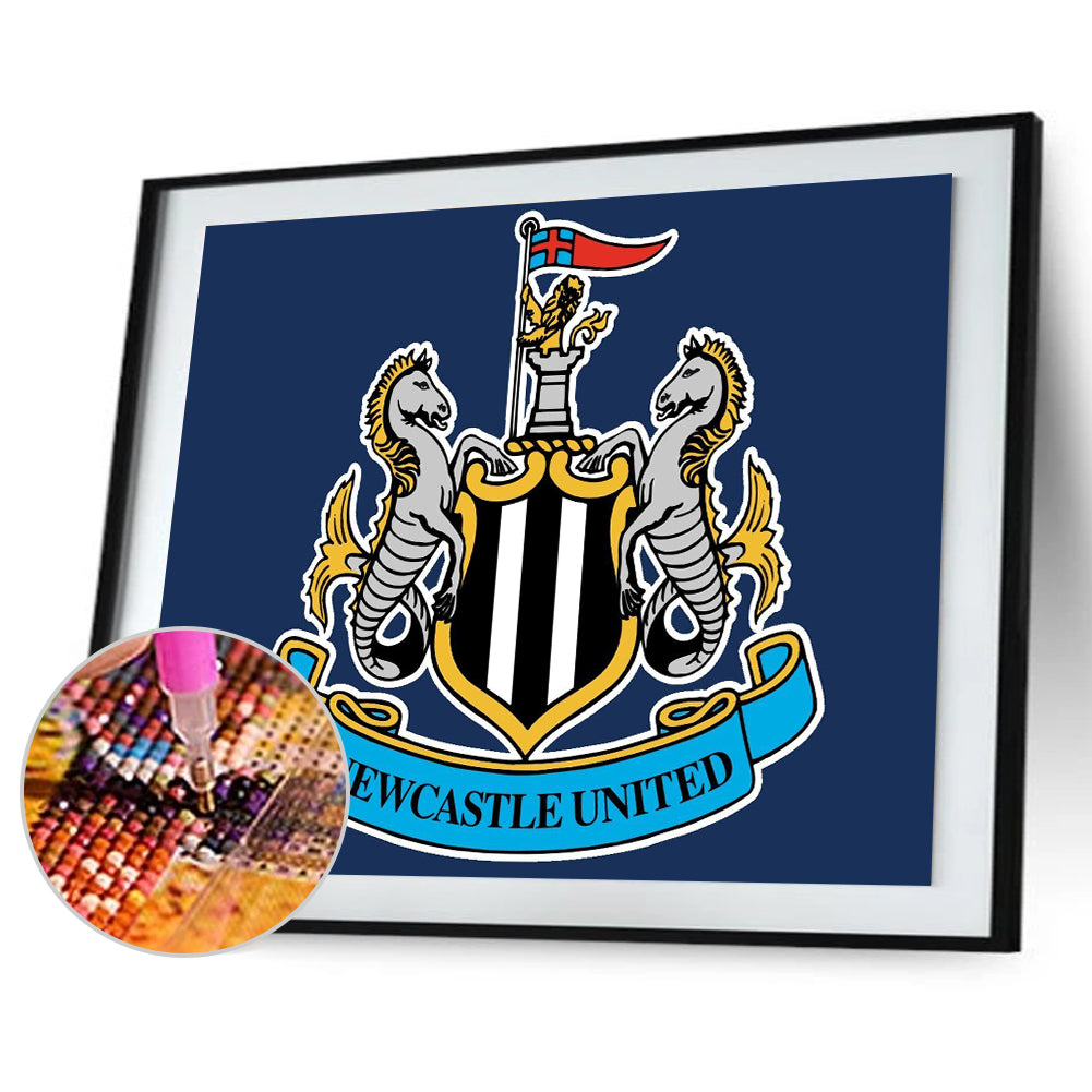 Newcastle United Crest - Full Round Drill Diamond Painting 40*30CM