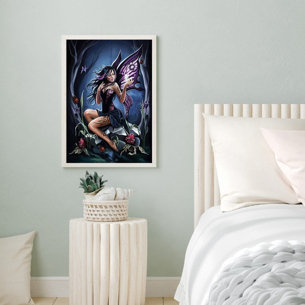 Girl - Full Round Drill Diamond Painting 30*40CM