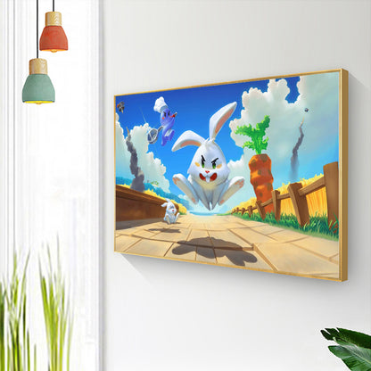 Rabbit - Full Round Drill Diamond Painting 40*30CM