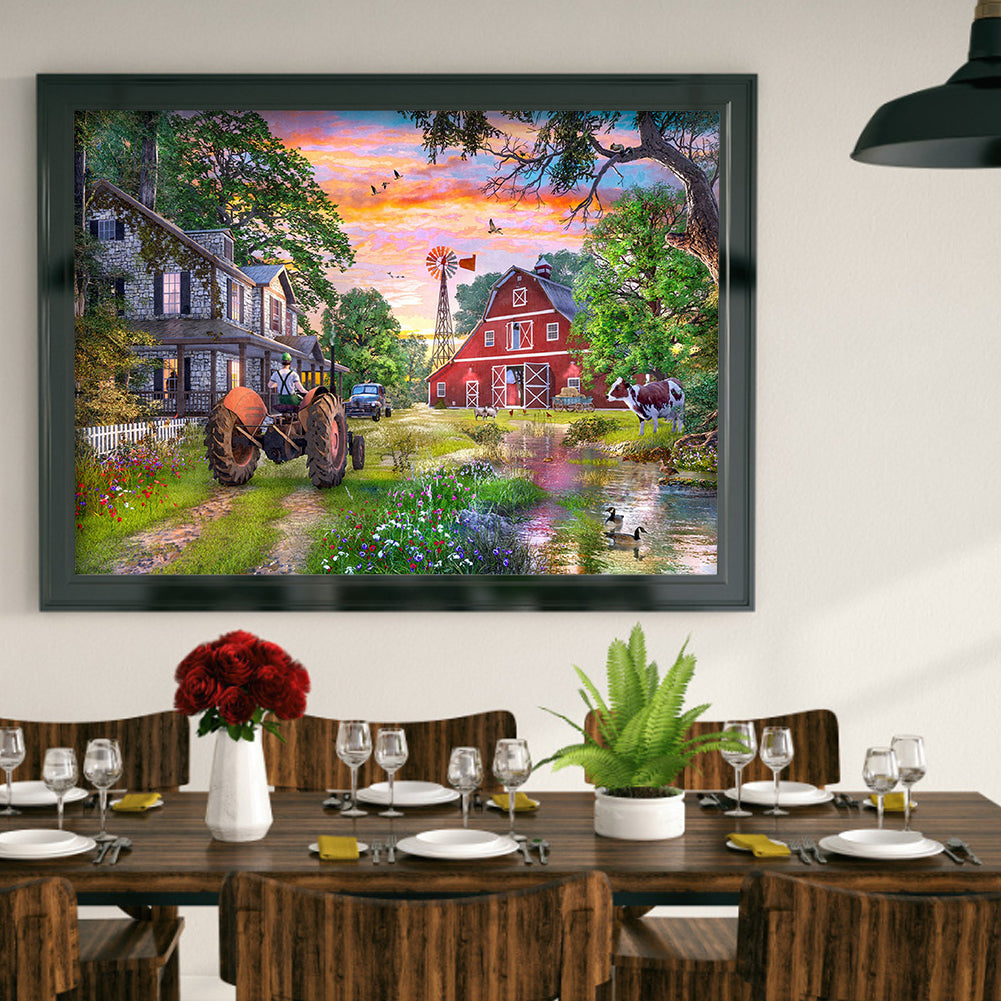 House Scenery - Full Round Drill Diamond Painting 50*40CM