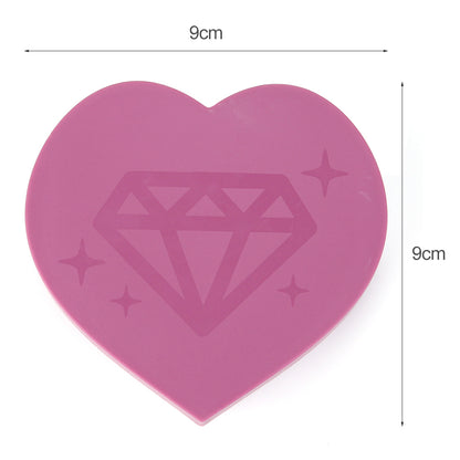 Diamond Painting Tray Plastic Heart-shaped Rhinestone Drill Plate DIY Tools