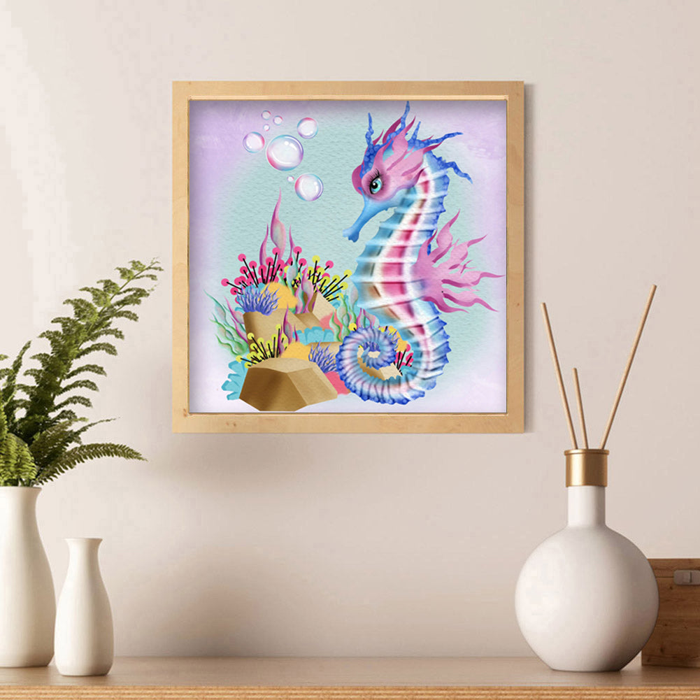 Sea Horse - Full Round Drill Diamond Painting 30*30CM