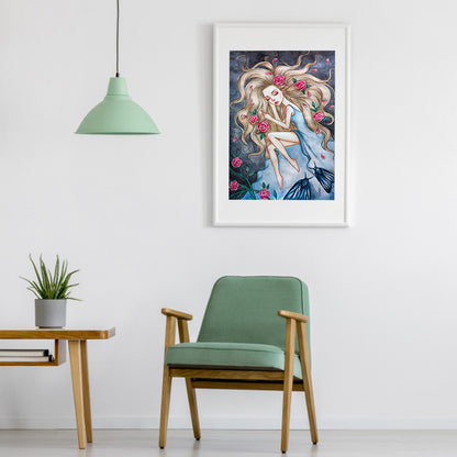 Girl - Full Round Drill Diamond Painting 30*40CM