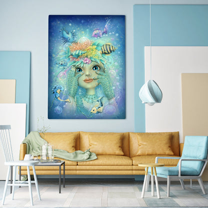 Girl - Full Round Drill Diamond Painting 30*40CM