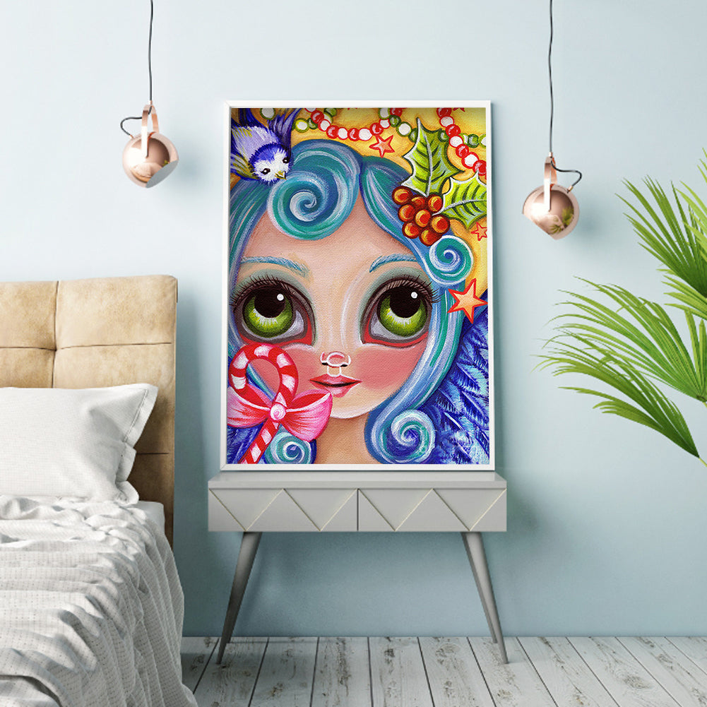 Girl - Full Round Drill Diamond Painting 30*40CM