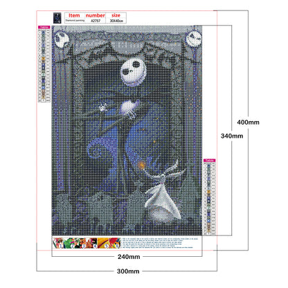 Skeleton - Full Round Drill Diamond Painting 30*40CM