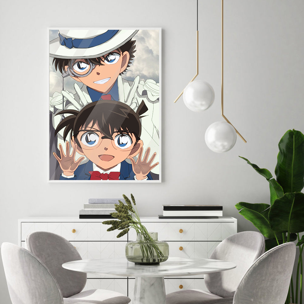 Boy Detective - Full Round Drill Diamond Painting 30*40CM