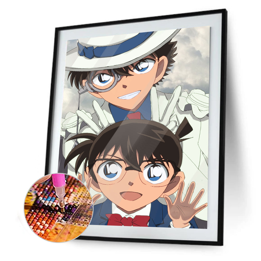 Boy Detective - Full Round Drill Diamond Painting 30*40CM