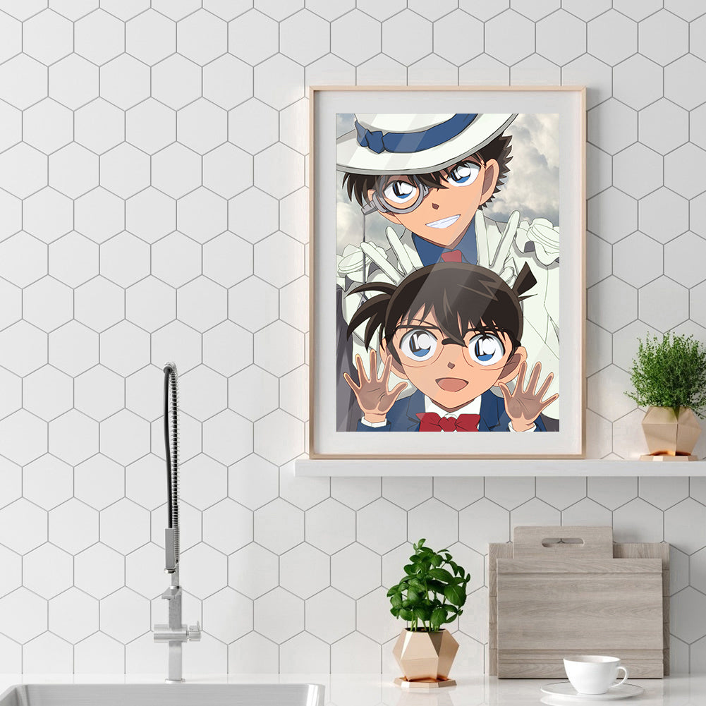 Boy Detective - Full Round Drill Diamond Painting 30*40CM