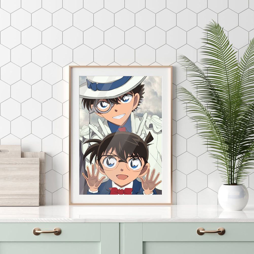 Boy Detective - Full Round Drill Diamond Painting 30*40CM