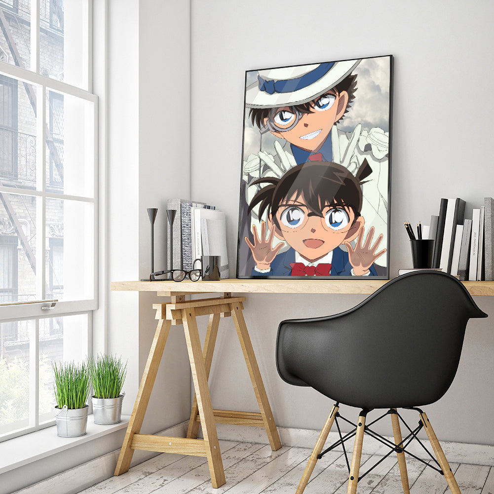 Boy Detective - Full Round Drill Diamond Painting 30*40CM