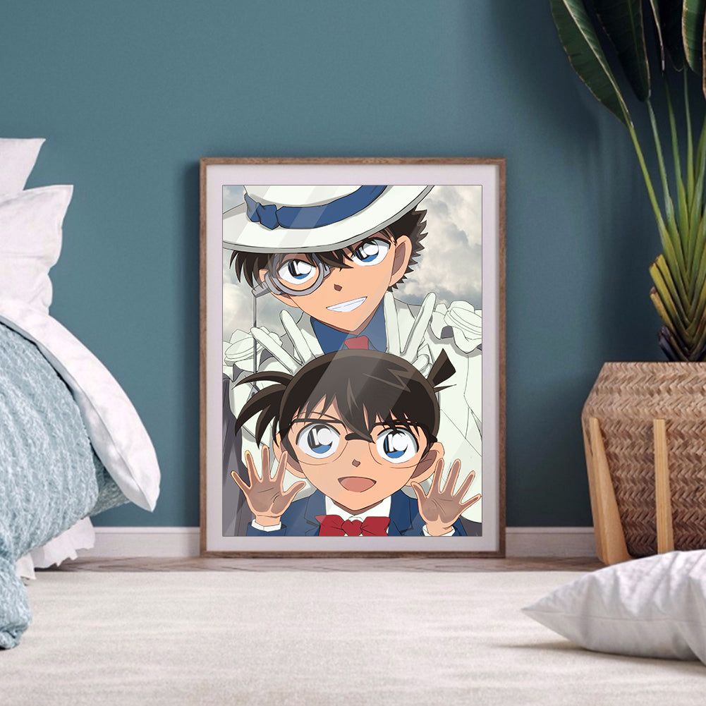 Boy Detective - Full Round Drill Diamond Painting 30*40CM