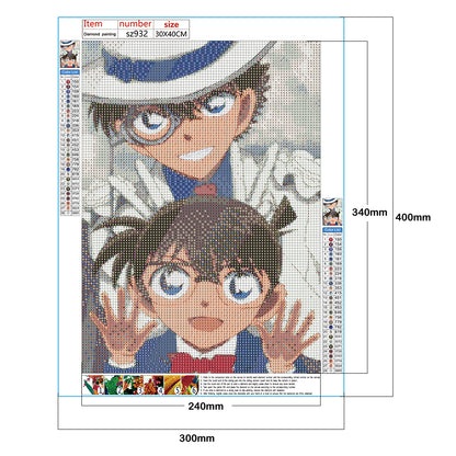 Boy Detective - Full Round Drill Diamond Painting 30*40CM