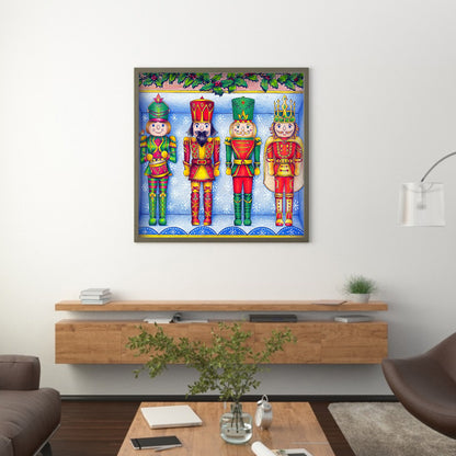 Nutcracker - Full Round Drill Diamond Painting 40*40CM