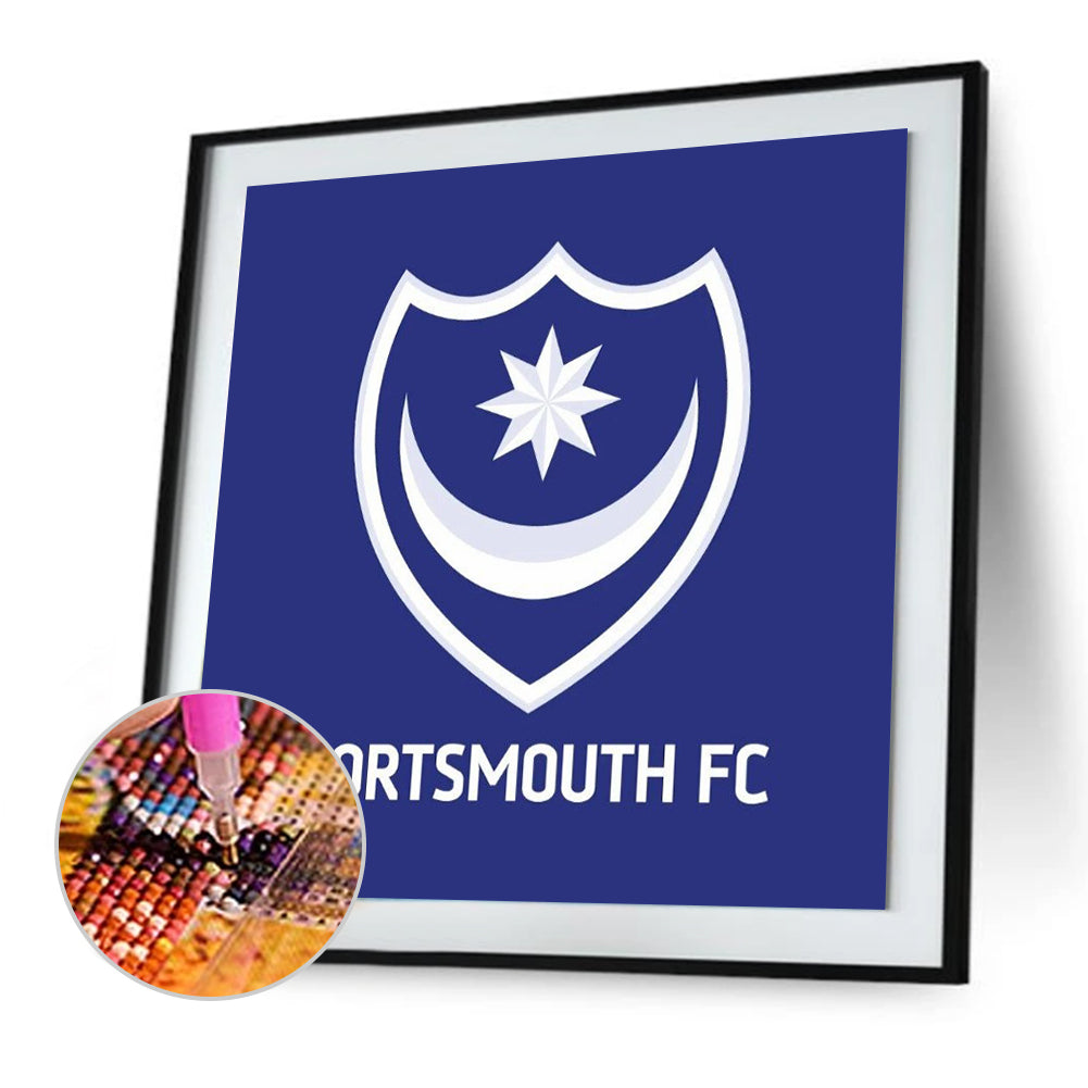 Football Logo - Full Round Drill Diamond Painting 30*30CM