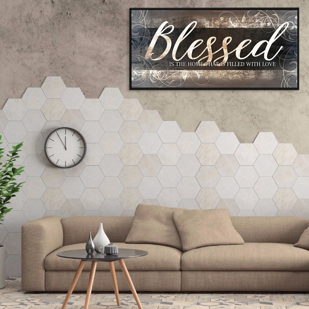 Blessed - Full Round Drill Diamond Painting 80*35CM