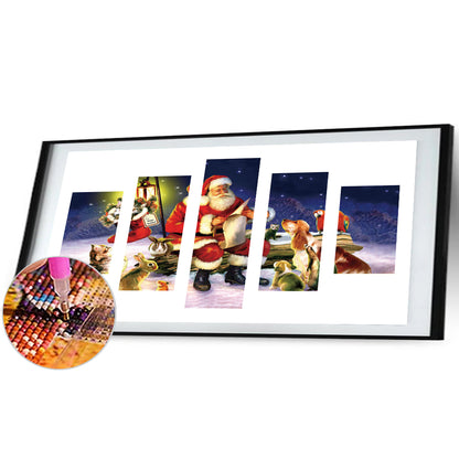 Santa - Full Round Drill Diamond Painting 80*40CM